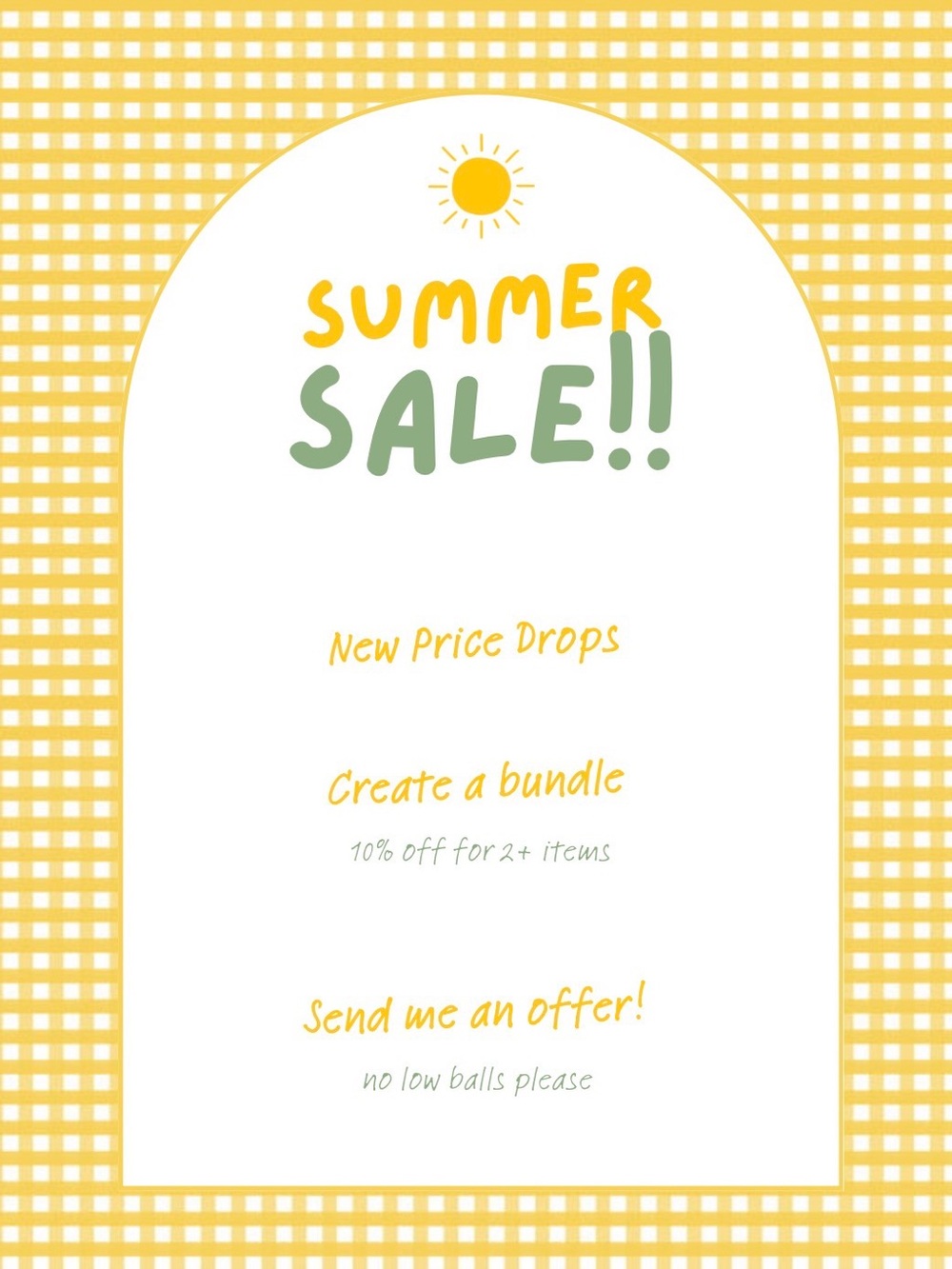 Summer sale